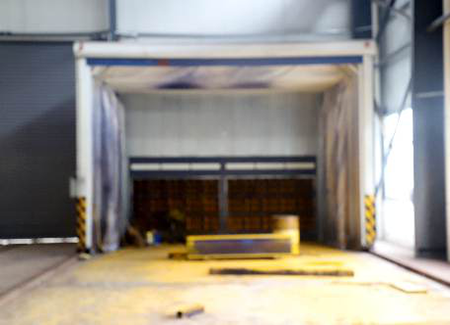 Retractable automatic paint booth: 4000mm x 12000mm