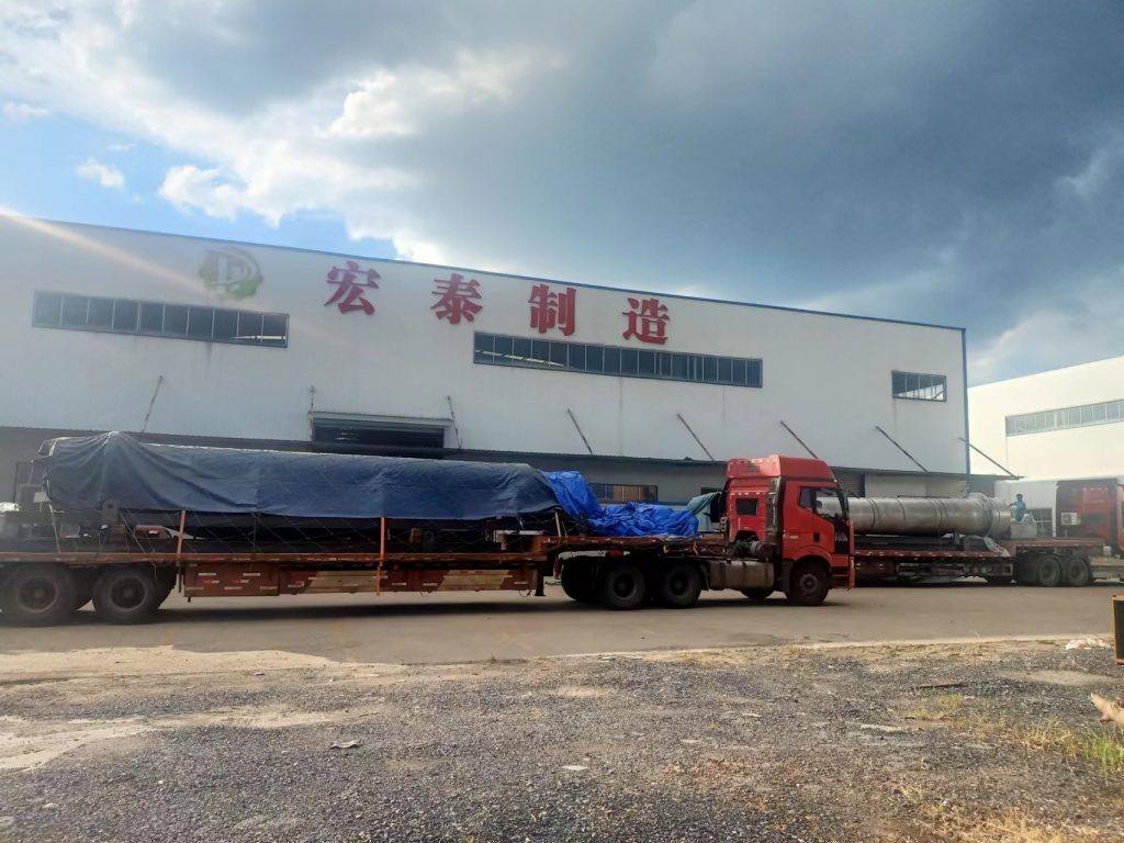 湖南宏泰承接的国内某智能制造科技有限公司的锂电原料加工设备顺利出厂